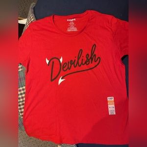 Womens devilish shirt, perfect for Valentines day